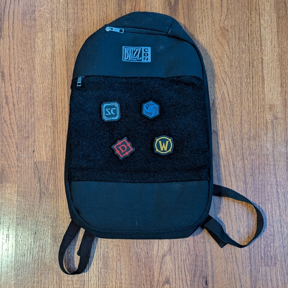 Blizzard | Blizzcon 2017 Laptop Backpack + 4 Velcro Patches | Black